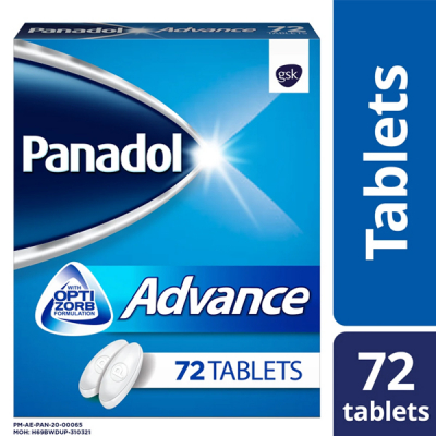 shop now Panadol Advance Optizorb [500Mg] Tablet 72'S  Available at Online  Pharmacy Qatar Doha 