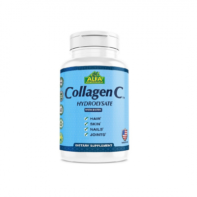 shop now Alfa Collagen C Hydrolysate With Vitamin C 60'S  Available at Online  Pharmacy Qatar Doha 