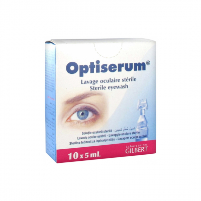 shop now Optiserum Eyewash Sterile 10 X 5Ml  Available at Online  Pharmacy Qatar Doha 