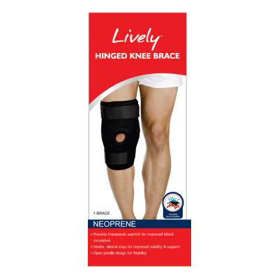 shop now Knee Brace Lively Hinged - Neoprene - Dyna  Available at Online  Pharmacy Qatar Doha 