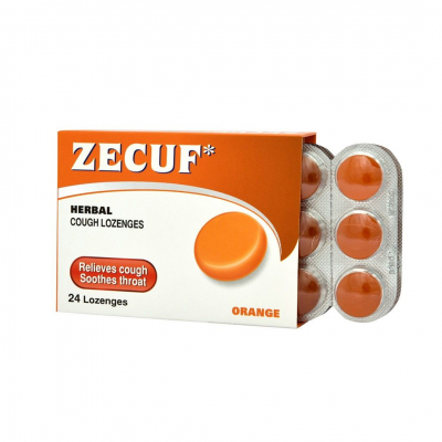 shop now Zecuf Lozenges Orange 24'S  Available at Online  Pharmacy Qatar Doha 