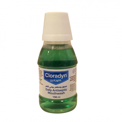 shop now Cloradyn Mouth Wash 150 Ml  Available at Online  Pharmacy Qatar Doha 