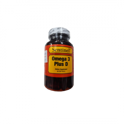 shop now Omega 3 Plus D Softgel 60'S Sentinel  Available at Online  Pharmacy Qatar Doha 