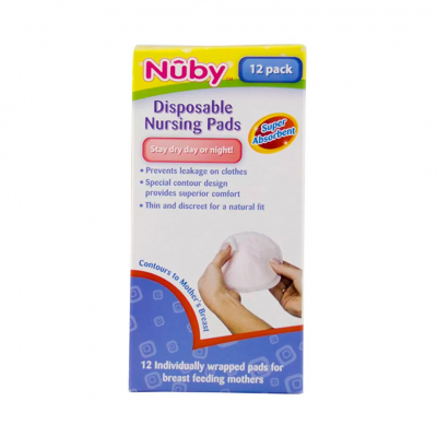 shop now Nuby Disposable Breat Pads 12Pcs  Available at Online  Pharmacy Qatar Doha 