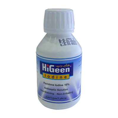 shop now Hi Geen Iodine Solution Usp 10%-120Ml  Available at Online  Pharmacy Qatar Doha 