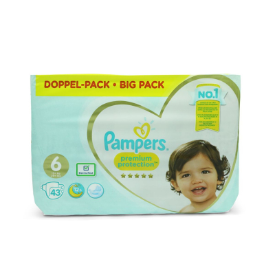 shop now PAMPERS S6 (13+KG)- 43'S  Available at Online  Pharmacy Qatar Doha 