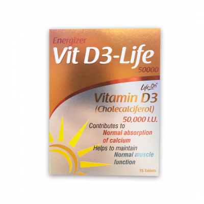 shop now Life On Vit D3 Life 50000Iu Tablet 15'S  Available at Online  Pharmacy Qatar Doha 
