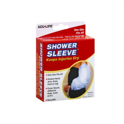 shop now Shower Sleeve Protect Hand Arm Knee  Available at Online  Pharmacy Qatar Doha 