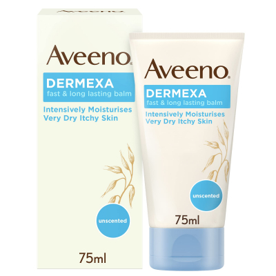 shop now Aveeno Dermexa Fast Long Lasting Balm 75 Gm  Available at Online  Pharmacy Qatar Doha 