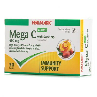 shop now Mega C Active W/Rose Hip 600 Mg Tab 30'S  Available at Online  Pharmacy Qatar Doha 