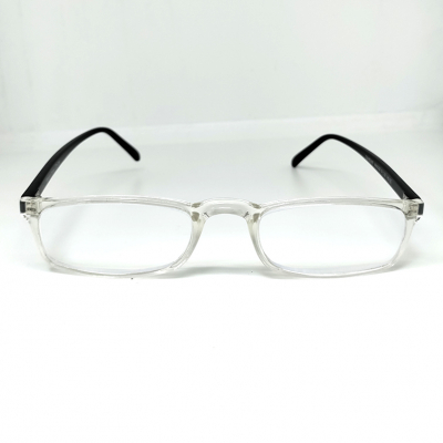 shop now Optical Specs With Out Spring - Transparent Black - 322 1'S  Available at Online  Pharmacy Qatar Doha 