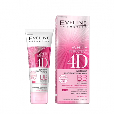 shop now Eveline White Prsrige 4D Bb Cream 50Ml  Available at Online  Pharmacy Qatar Doha 