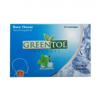 shop now Greentol Lozenges [Menthol] 24'S - Bliss  Available at Online  Pharmacy Qatar Doha 