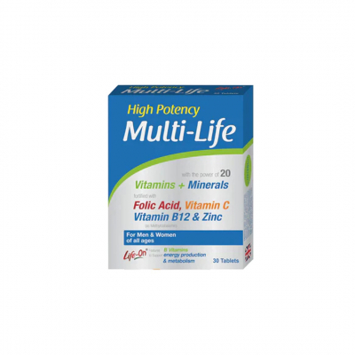 shop now Life On Multi Life Tablets 30'S  Available at Online  Pharmacy Qatar Doha 