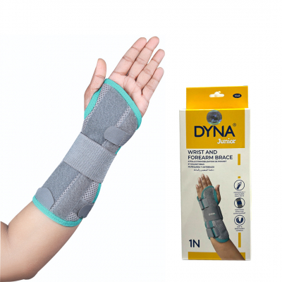 shop now Wrist And Forearm Brace Left (Junior)- Dyna  Available at Online  Pharmacy Qatar Doha 