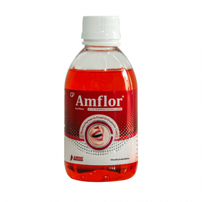 shop now Amflor Oral Rinse 250ml -global Health  Available at Online  Pharmacy Qatar Doha 