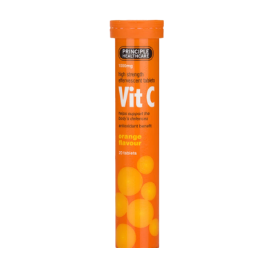 shop now Vit C [1000 Mg] Effervescent Tablets 20'S #Priciple  Available at Online  Pharmacy Qatar Doha 