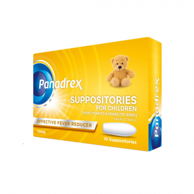 shop now PANADREX 125 MG SUPPOSITORIES- 10'S  Available at Online  Pharmacy Qatar Doha 