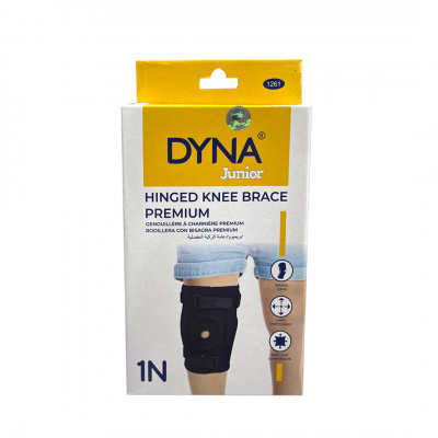 shop now Hinged Knee Brace Premium (Junior) -Dyna  Available at Online  Pharmacy Qatar Doha 