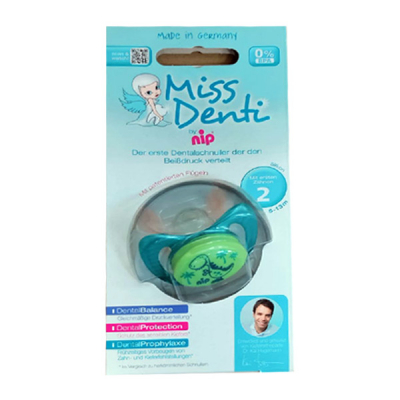 shop now Miss Denti Soothers Silicone Assorted 5-18m #318014 - Babico  Available at Online  Pharmacy Qatar Doha 