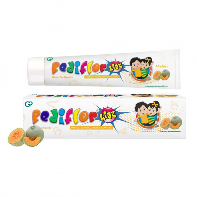 shop now Pediflor Kidz Toothpaste Melon 70gm-global Health  Available at Online  Pharmacy Qatar Doha 