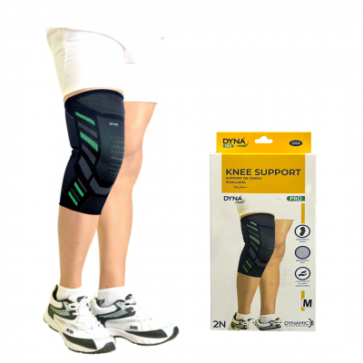 shop now Knee Support  Black/Green (M) 2'S -Dyna Pro  Available at Online  Pharmacy Qatar Doha 