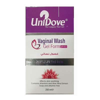 shop now UNIDOVE VAGINAL WASH GEL FORM 250ML  Available at Online  Pharmacy Qatar Doha 