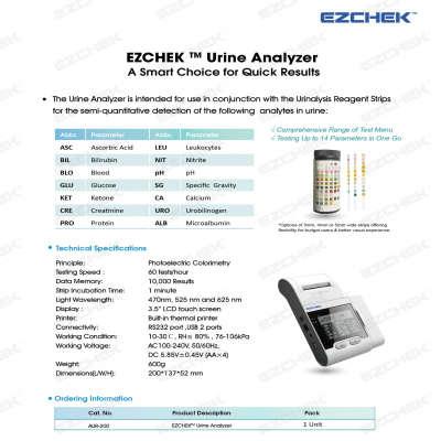 shop now Ezchek Urine Analyzer Strips - Alltest  Available at Online  Pharmacy Qatar Doha 